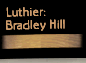 Bradley Hill, Luthier, Hill Mandolins